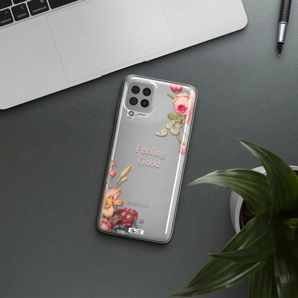 a close-up of flowers Samsung A22 4g Clear TPU Case