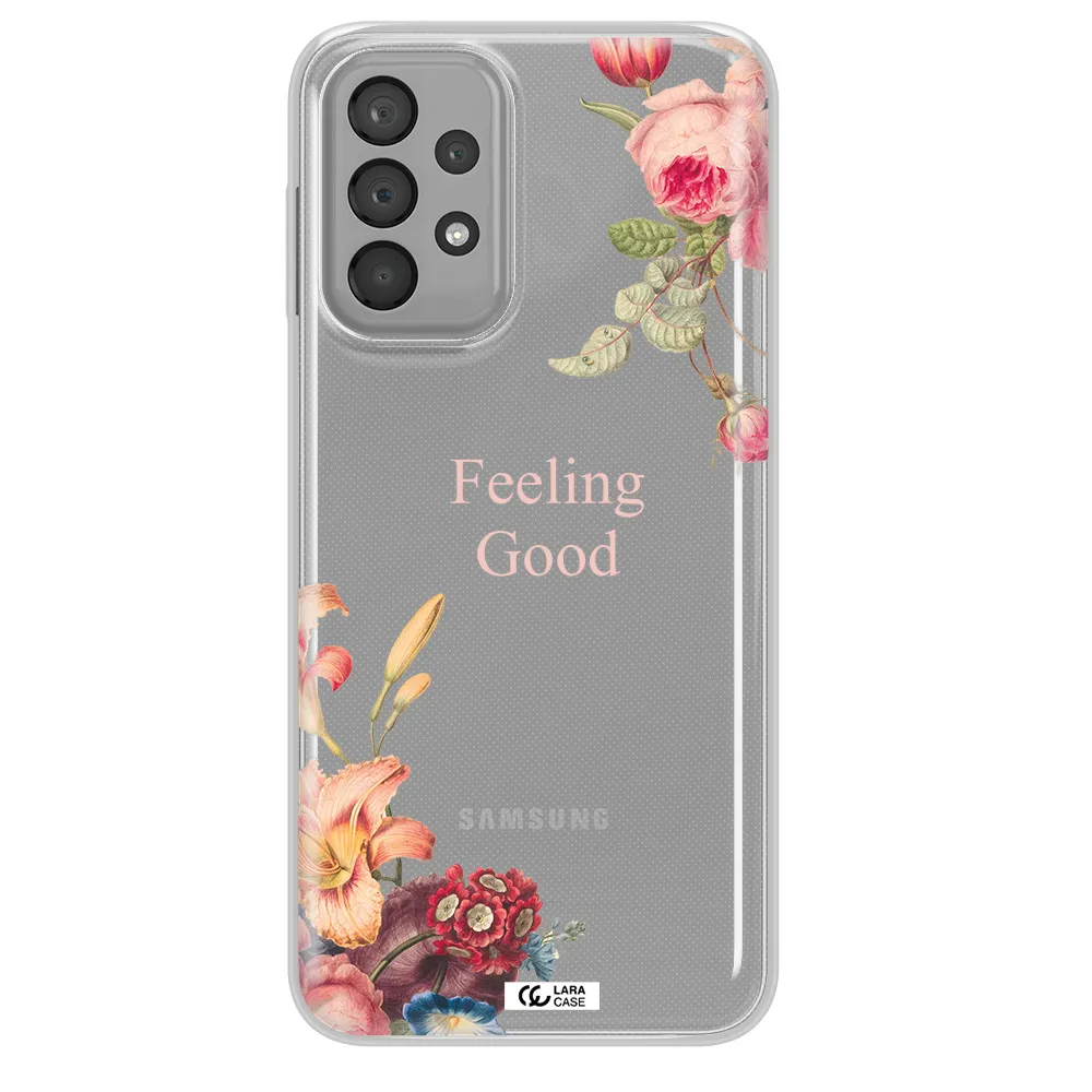 a close-up of flowers Samsung A23 Clear TPU Case