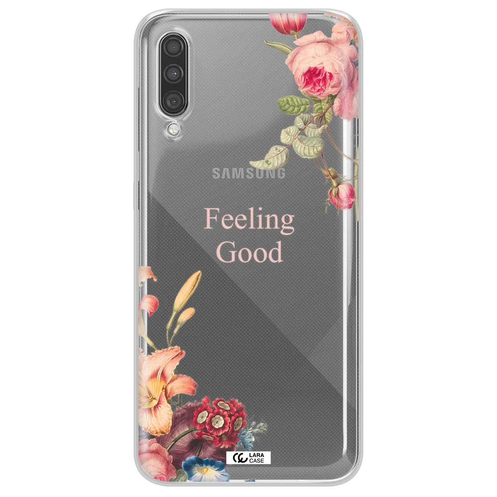 a close-up of flowers Samsung A30S Clear TPU Case