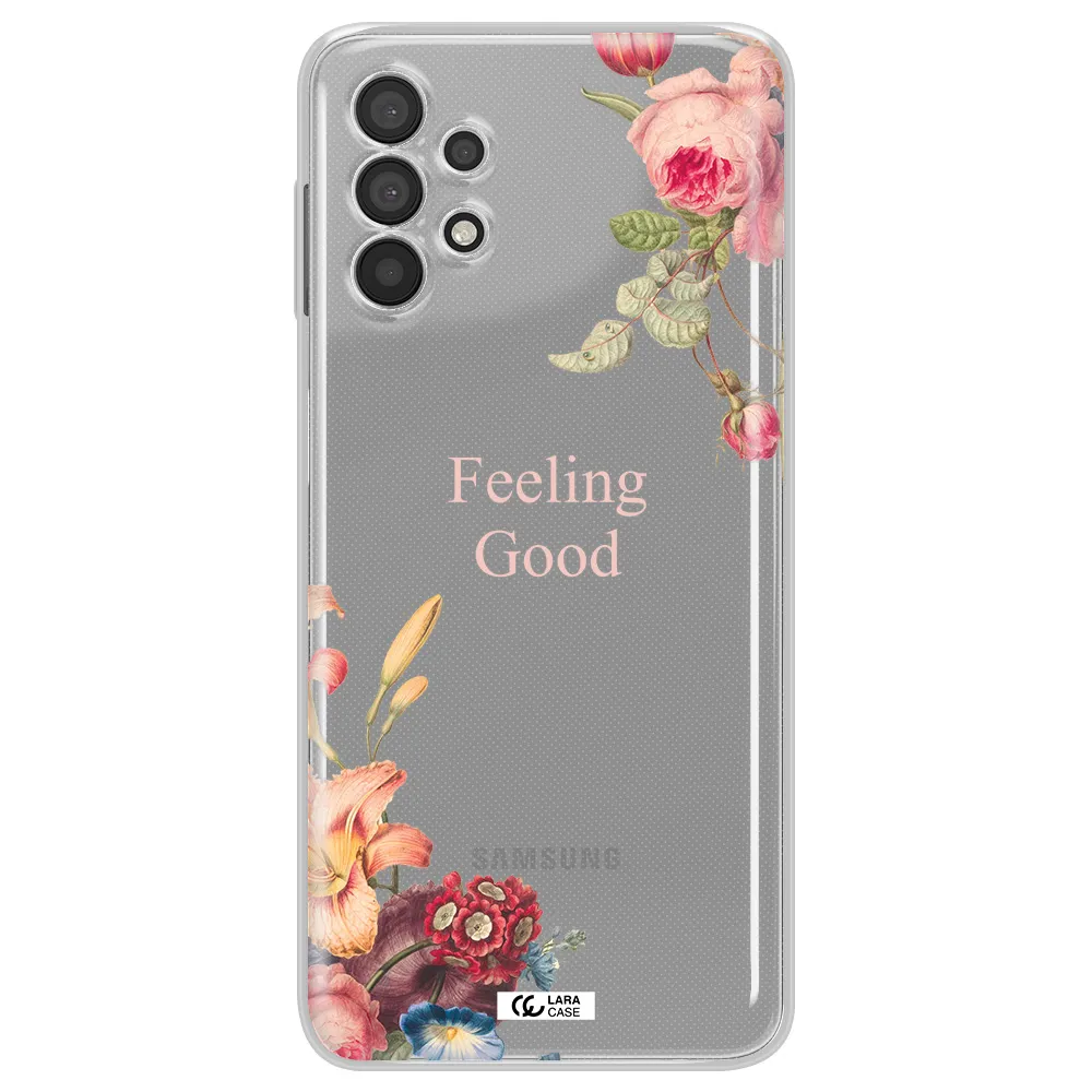 A Close-Up Of Flowers Samsung A32 4G Clear Tpu Case