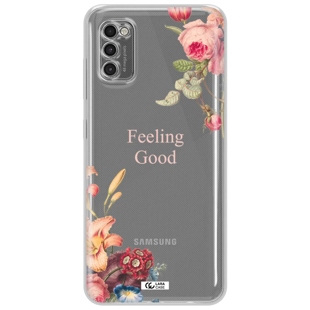 A Close-Up Of Flowers Samsung A41 Clear Tpu Case