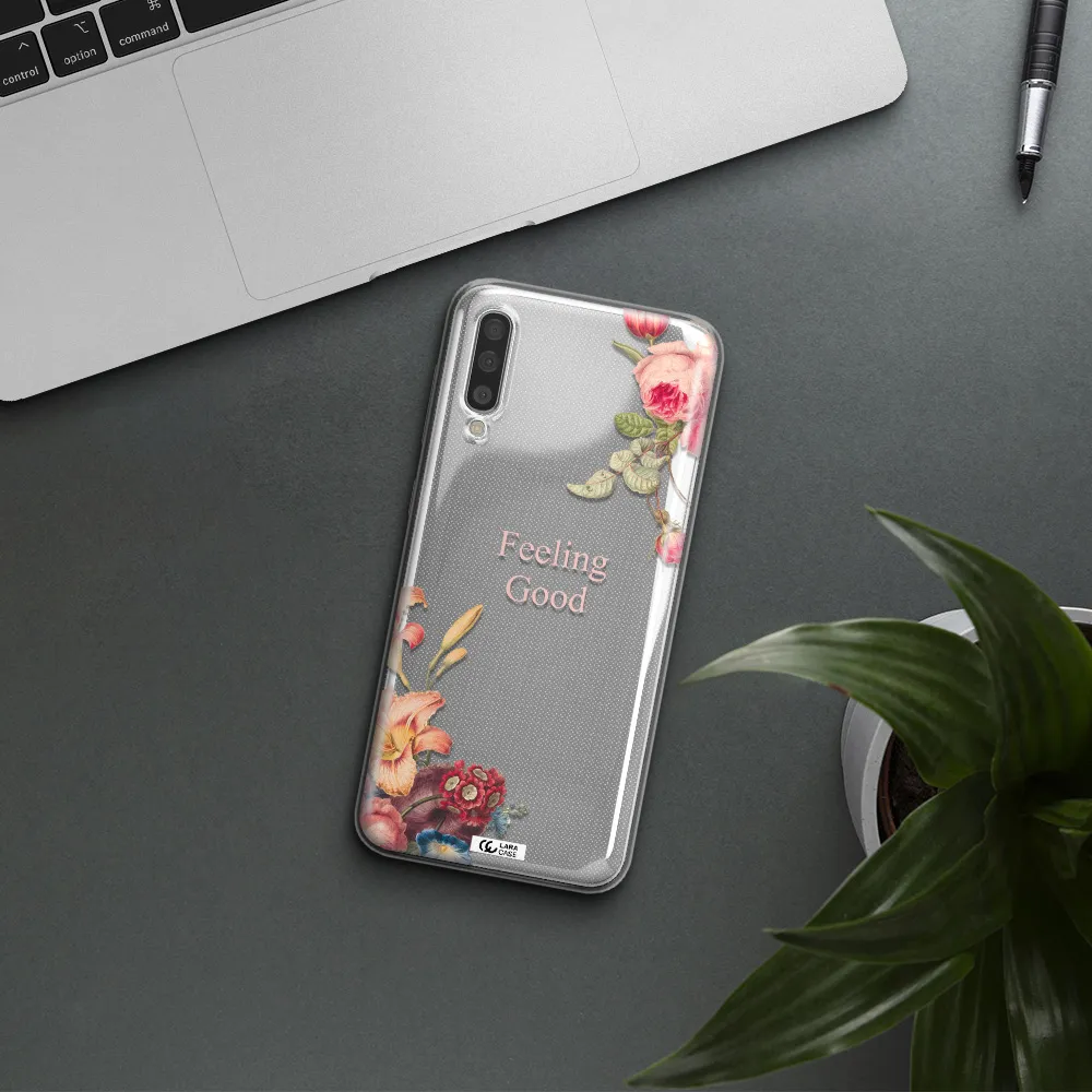 a close-up of flowers Samsung A50 Clear TPU Case