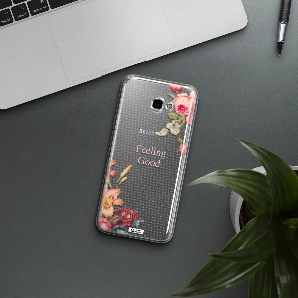 a close-up of flowers Samsung J4 Plus Clear TPU Case