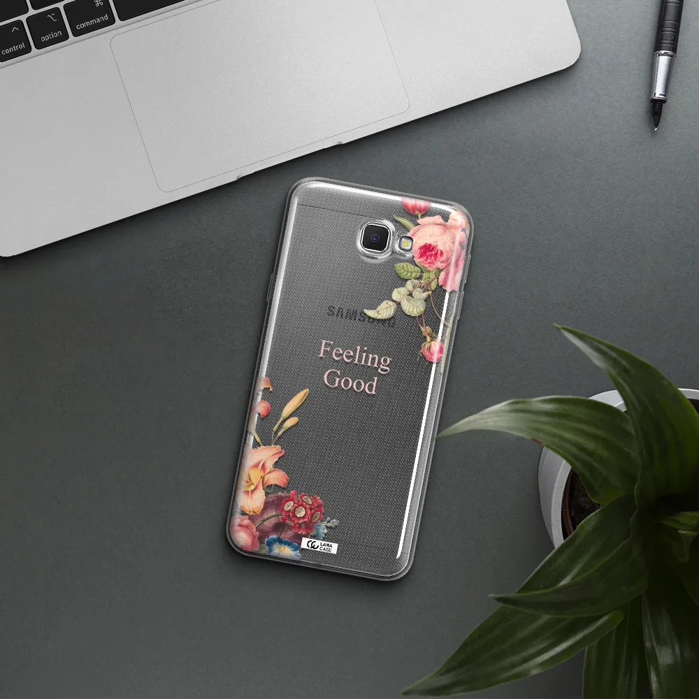 a close-up of flowers Samsung J5 Prime Clear TPU Case