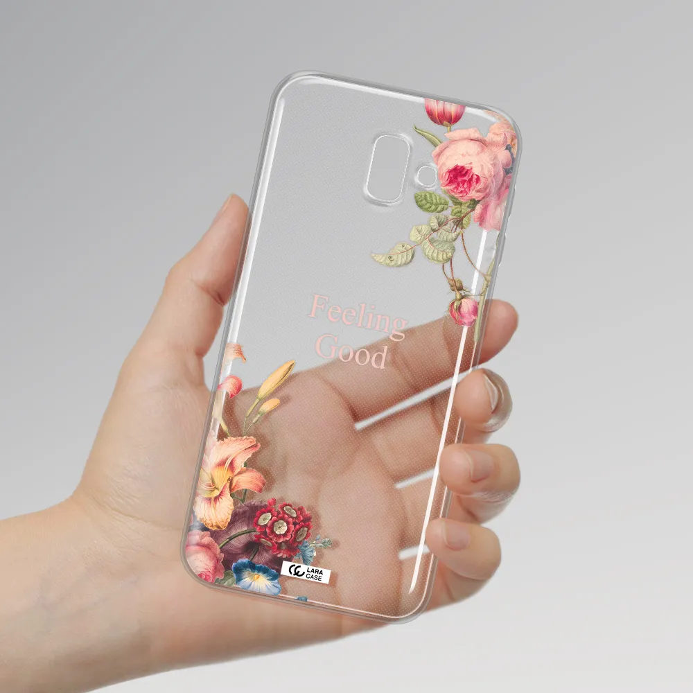 a close-up of flowers Samsung J6 Plus Clear TPU Case