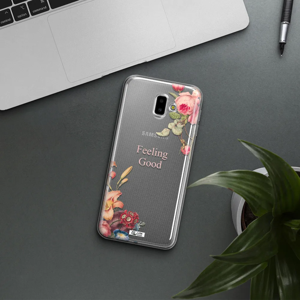 a close-up of flowers Samsung J6 Plus Clear TPU Case