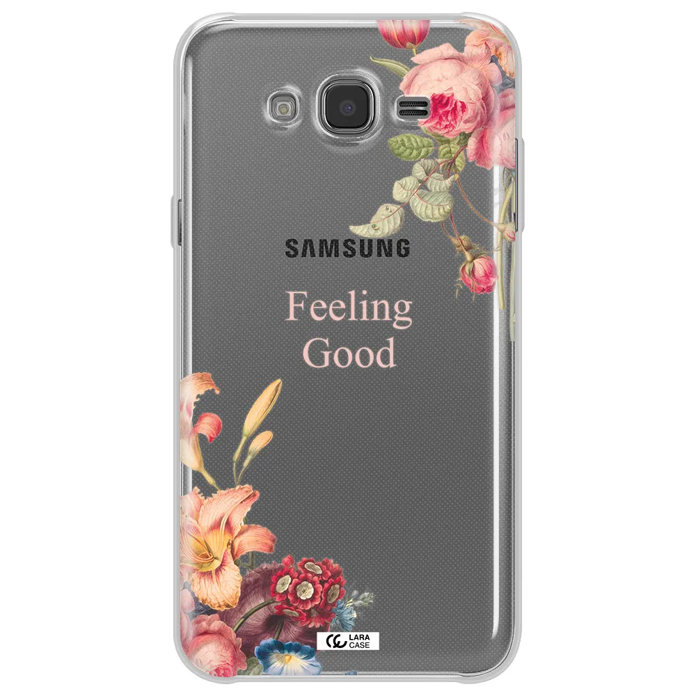 a close-up of flowers Samsung J7 Clear TPU Case