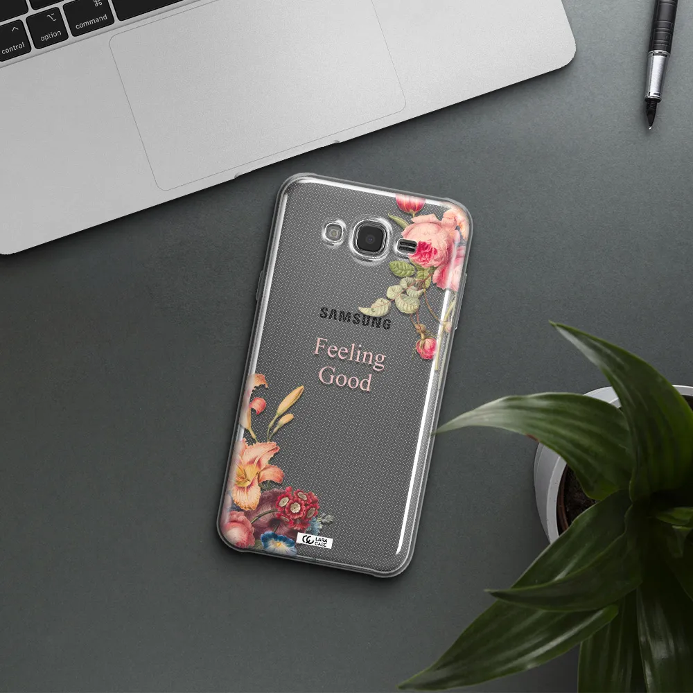 a close-up of flowers Samsung J7 Core Clear TPU Case