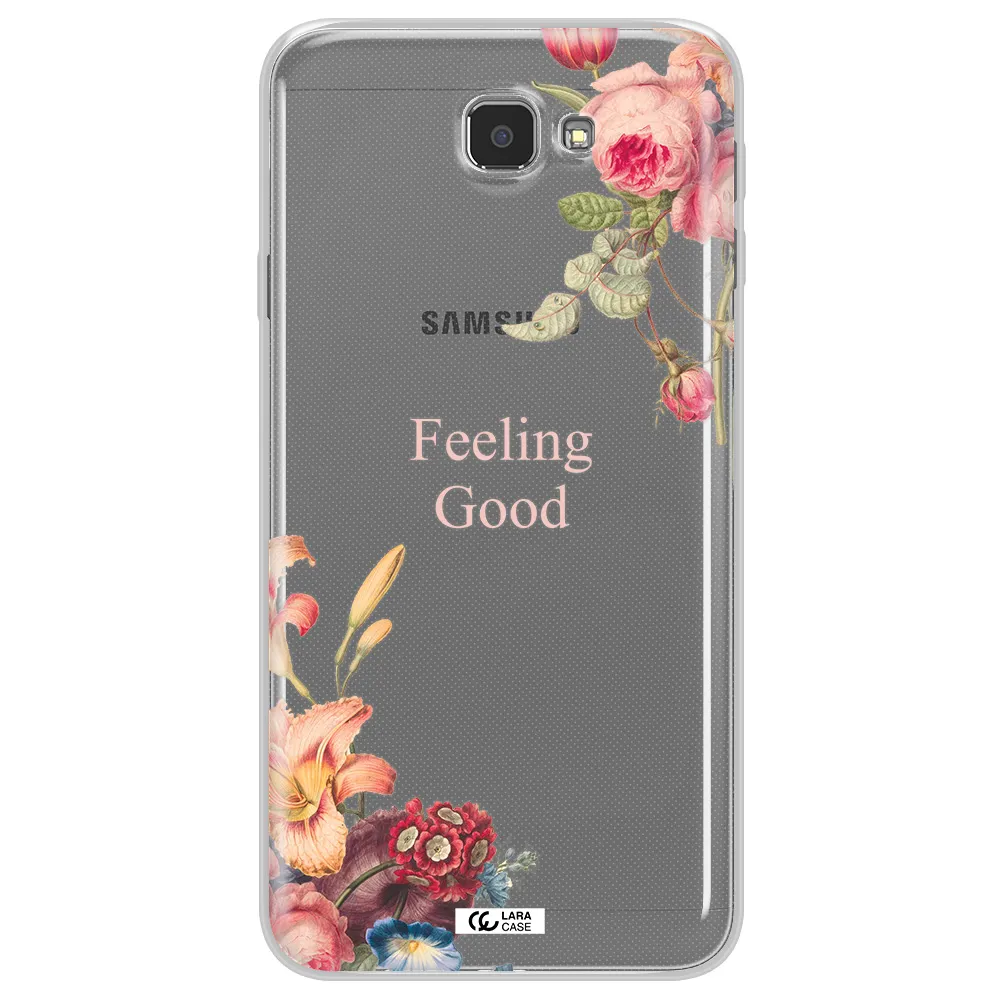 a close-up of flowers Samsung J7 Prim Clear TPU Case