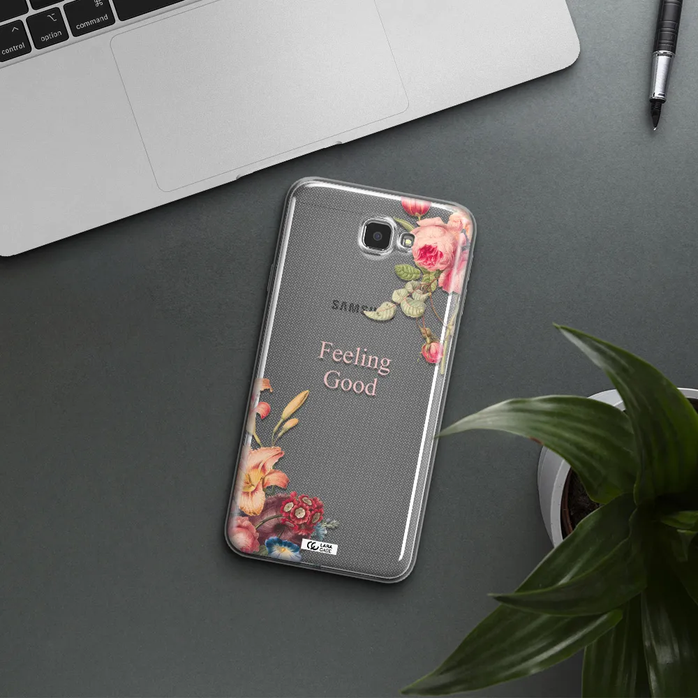 a close-up of flowers Samsung J7 Prim Clear TPU Case