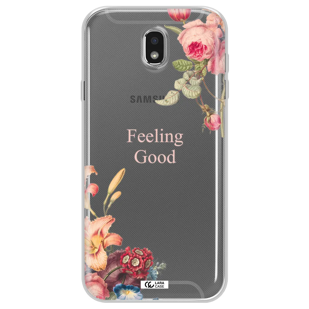 a close-up of flowers Samsung J7 Pro Clear TPU Case
