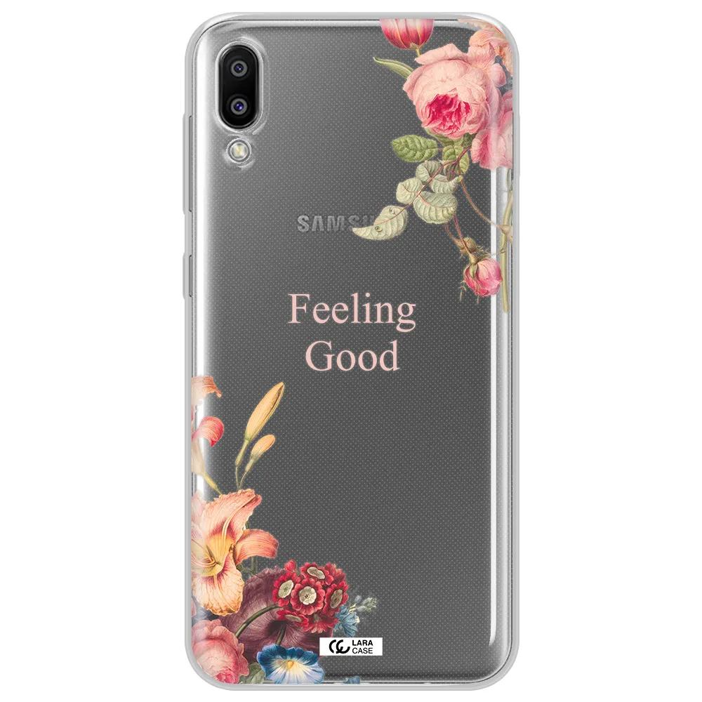 a close-up of flowers Samsung M10 Clear TPU Case
