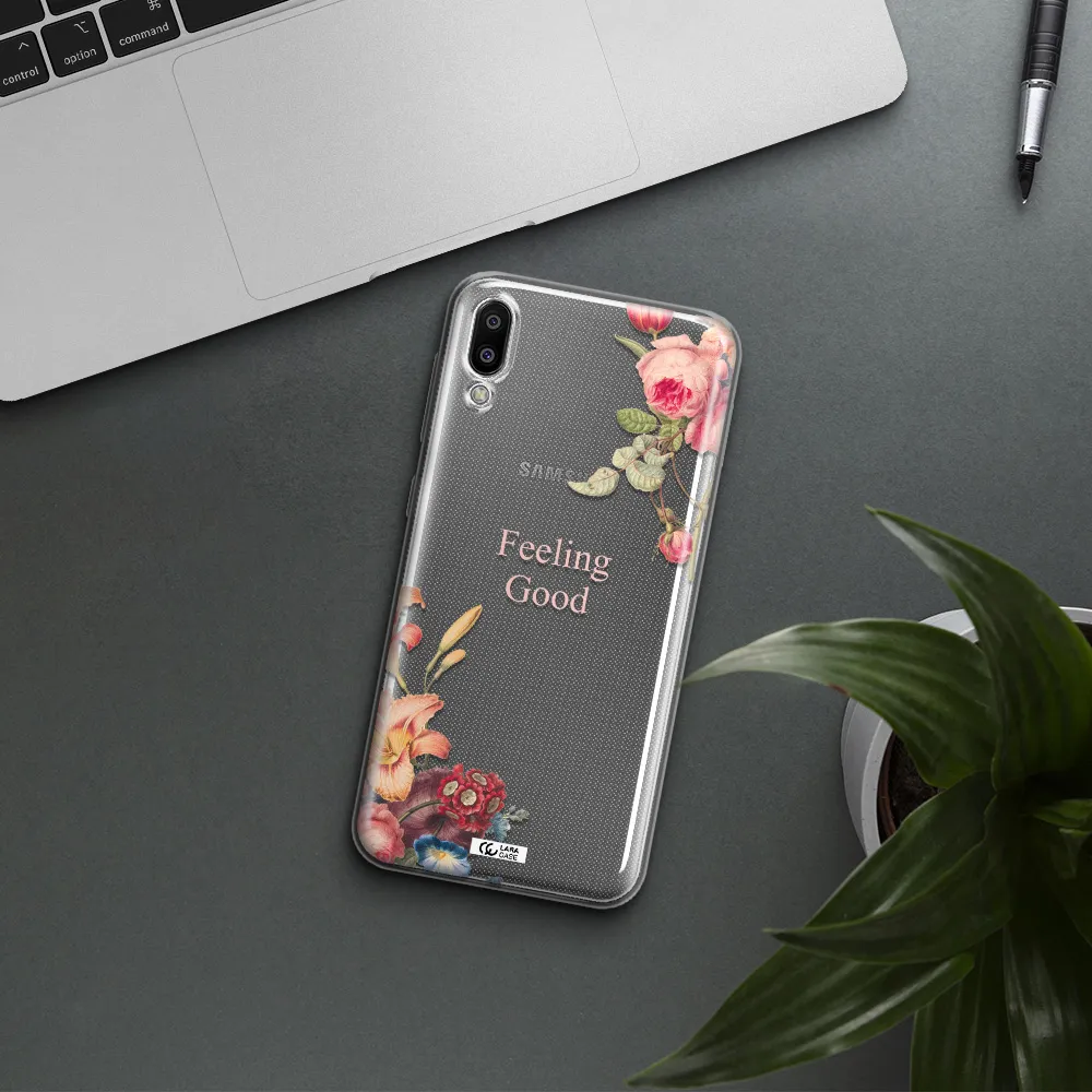 a close-up of flowers Samsung M10 Clear TPU Case