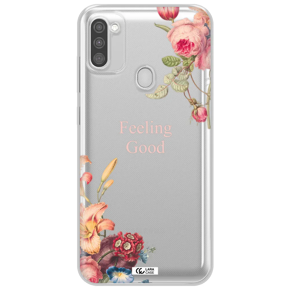 a close-up of flowers Samsung M11 Clear TPU Case