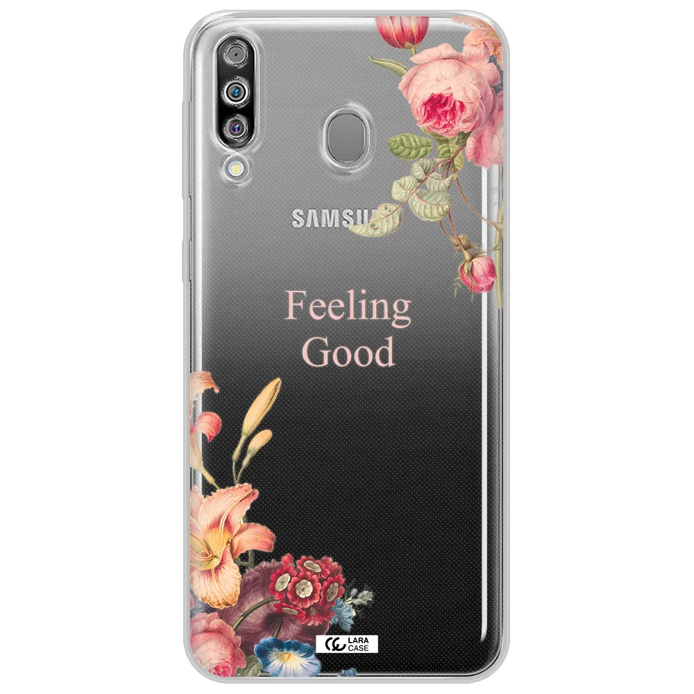 a close-up of flowers Samsung M30 Clear TPU Case