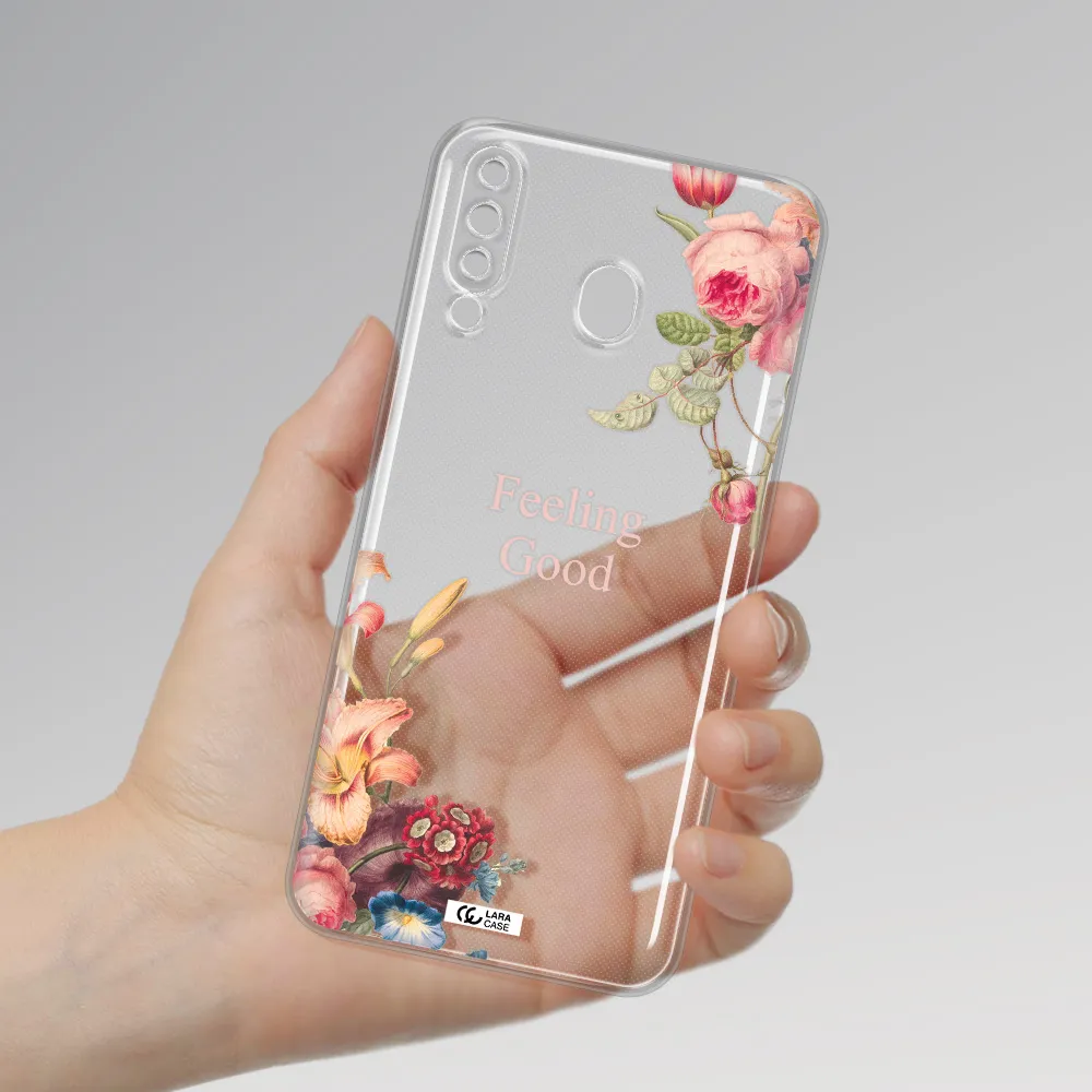 a close-up of flowers Samsung M30 Clear TPU Case