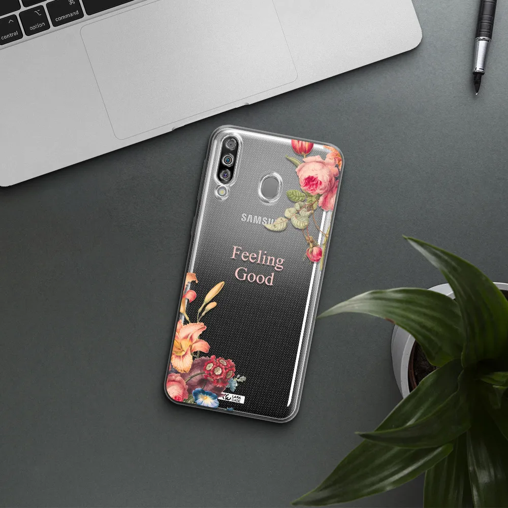 a close-up of flowers Samsung M30 Clear TPU Case