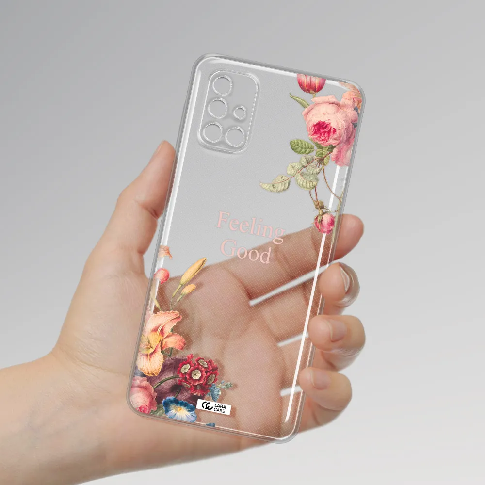 a close-up of flowers Samsung M31S Clear TPU Case