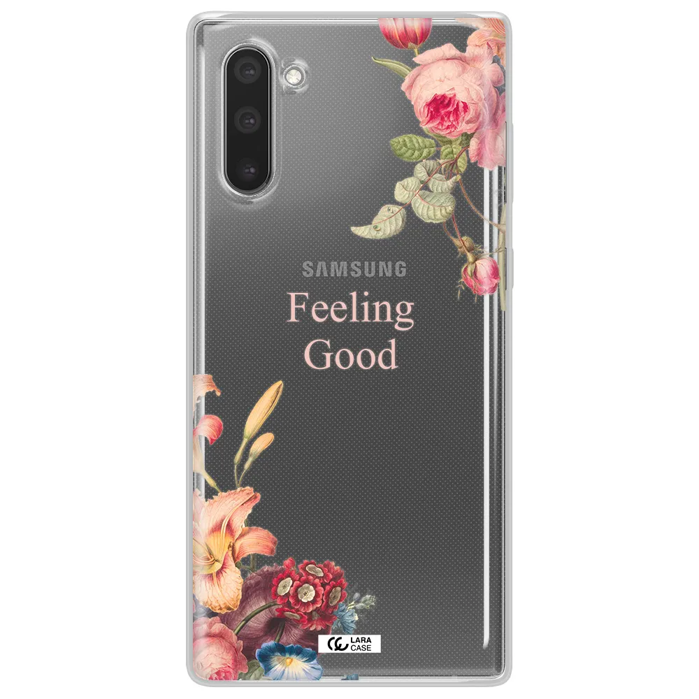 a close-up of flowers Samsung Note 10 Clear TPU Case