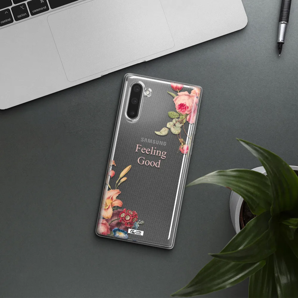 a close-up of flowers Samsung Note 10 Clear TPU Case