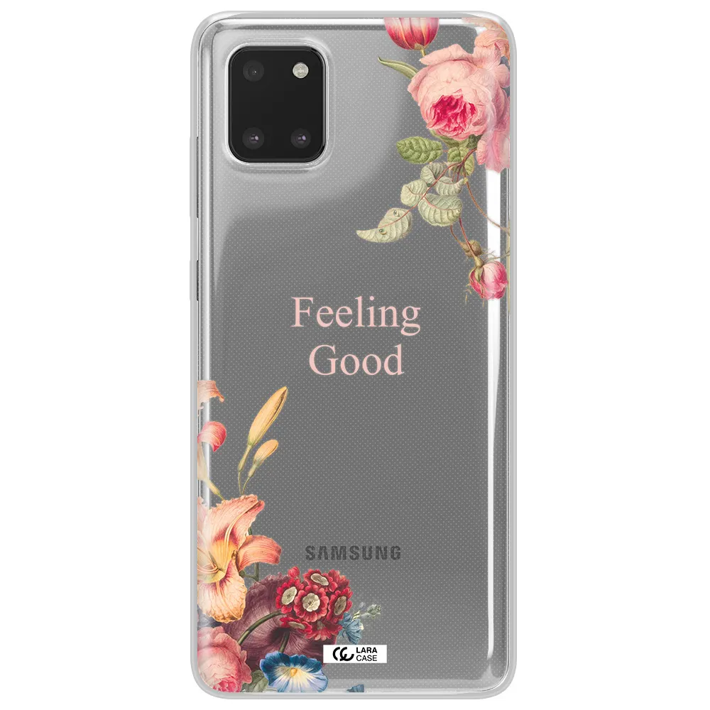 a close-up of flowers Samsung Note 10 Lite Clear TPU Case