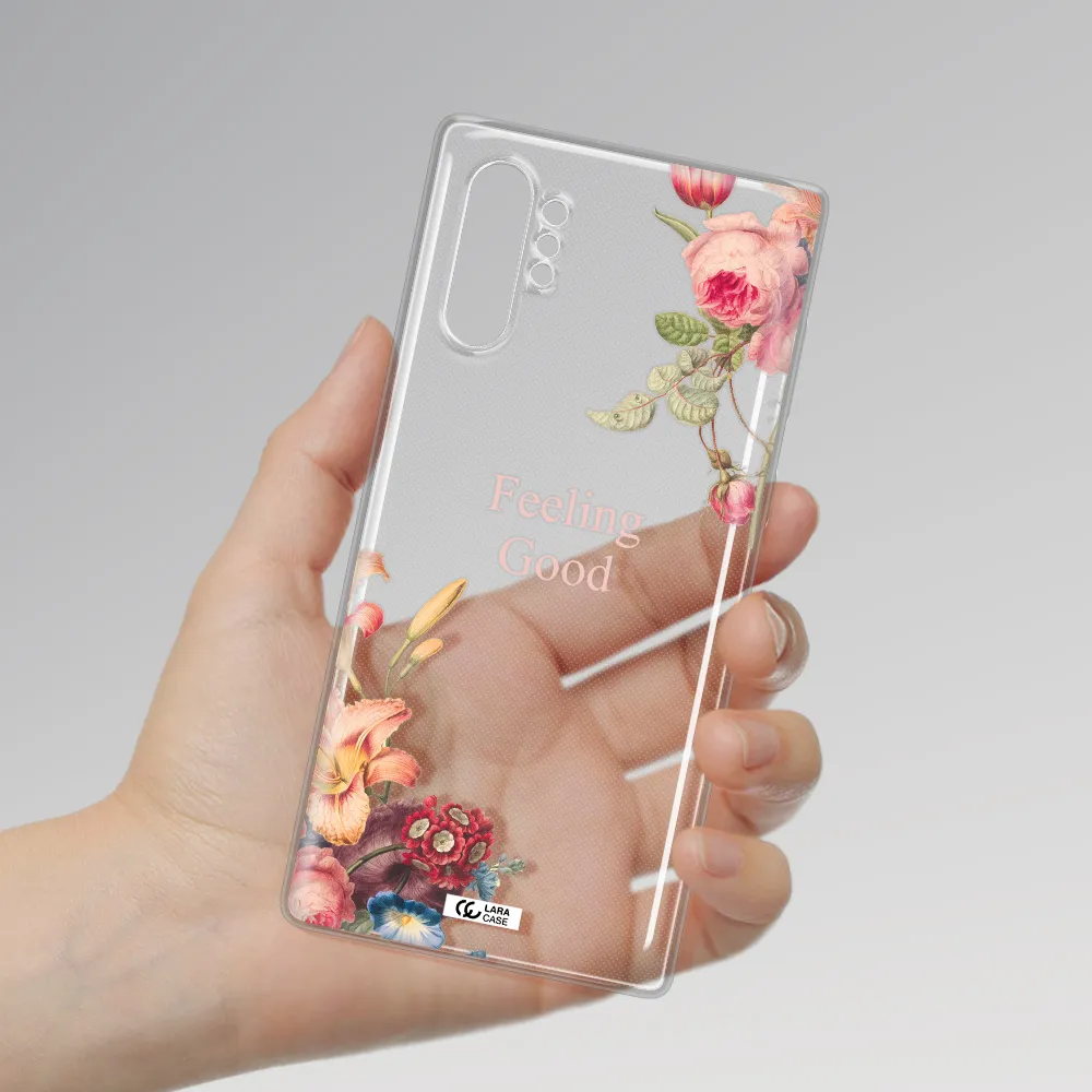 a close-up of flowers Samsung Note 10 Plus Clear TPU Case
