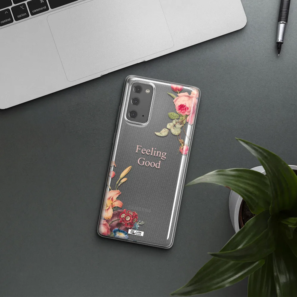 a close-up of flowers Samsung Note 20 Clear TPU Case