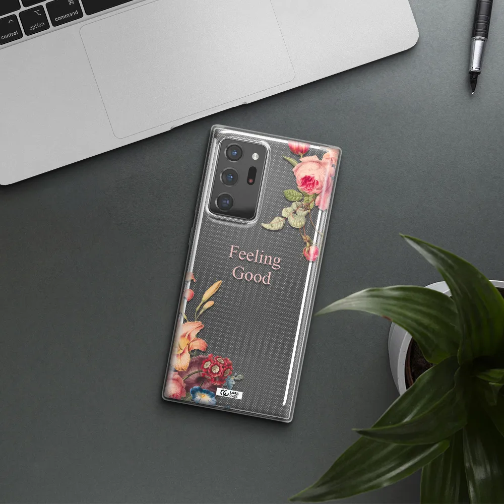 a close-up of flowers Samsung Note 20 Ultra Clear TPU Case