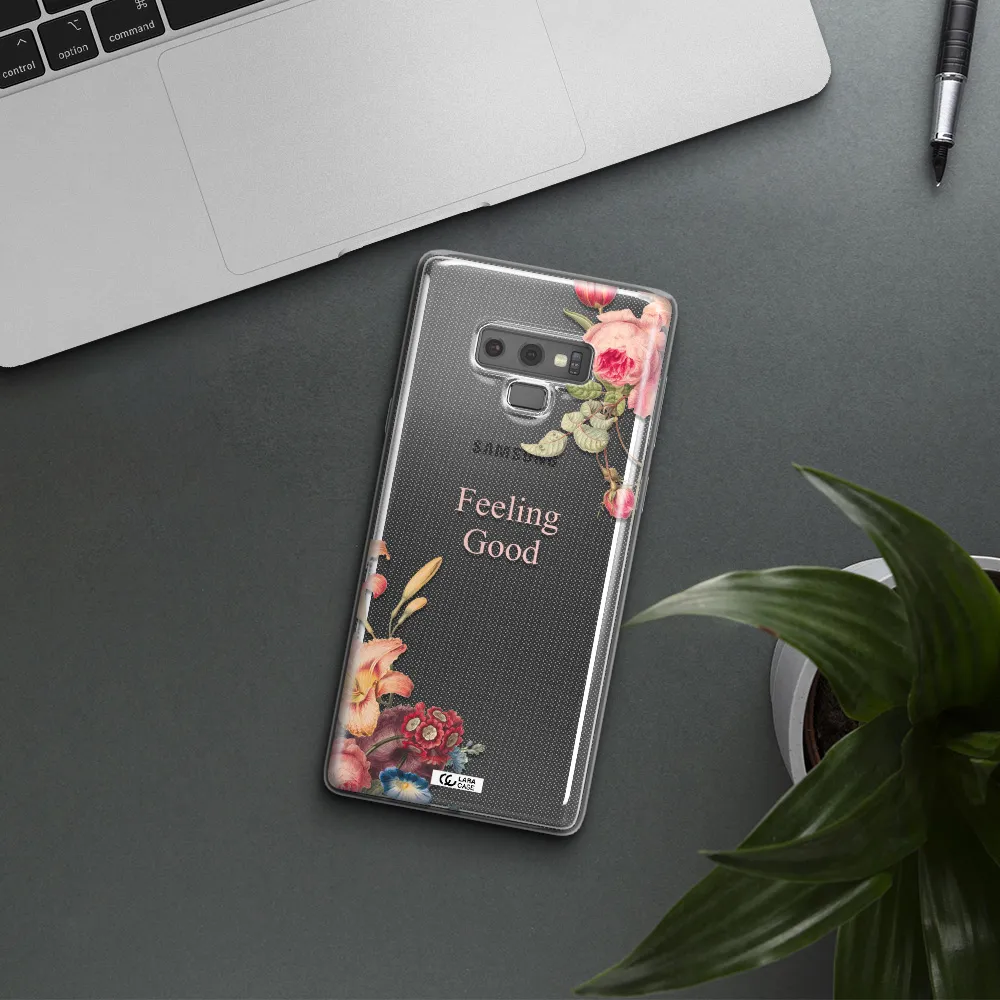 a close-up of flowers Samsung Note 9 Clear TPU Case