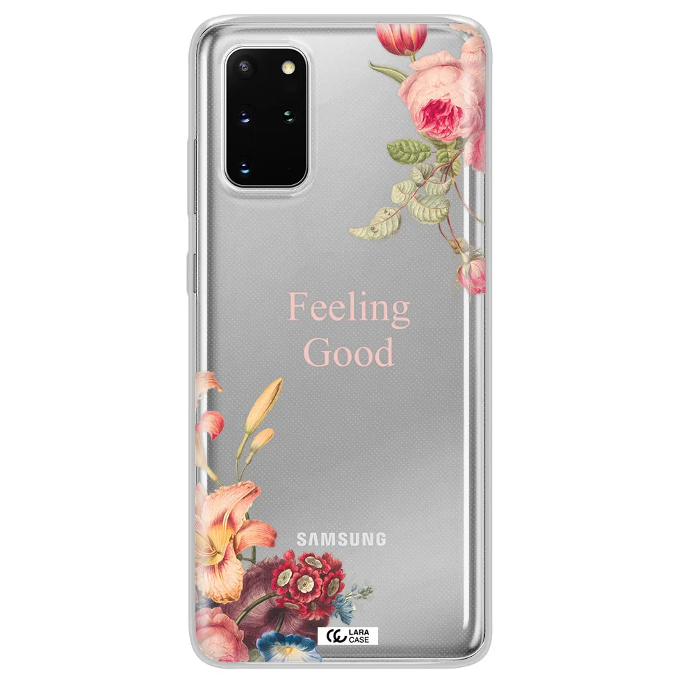 a close-up of flowers Samsung S 20 Plus Clear TPU Case