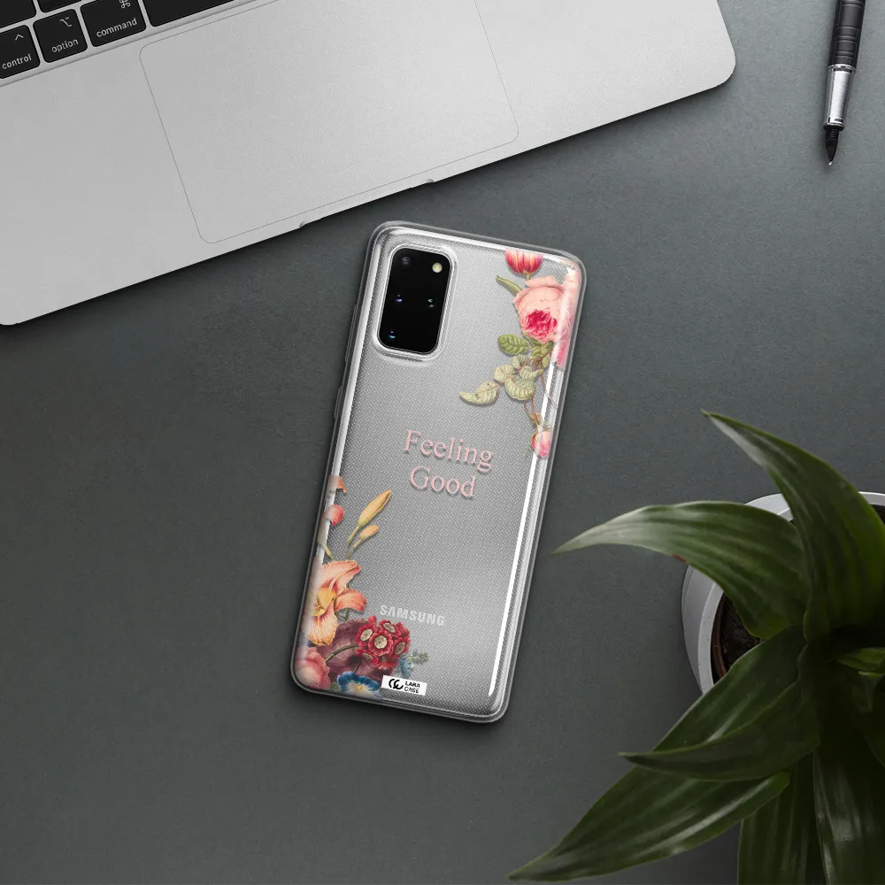 a close-up of flowers Samsung S 20 Plus Clear TPU Case