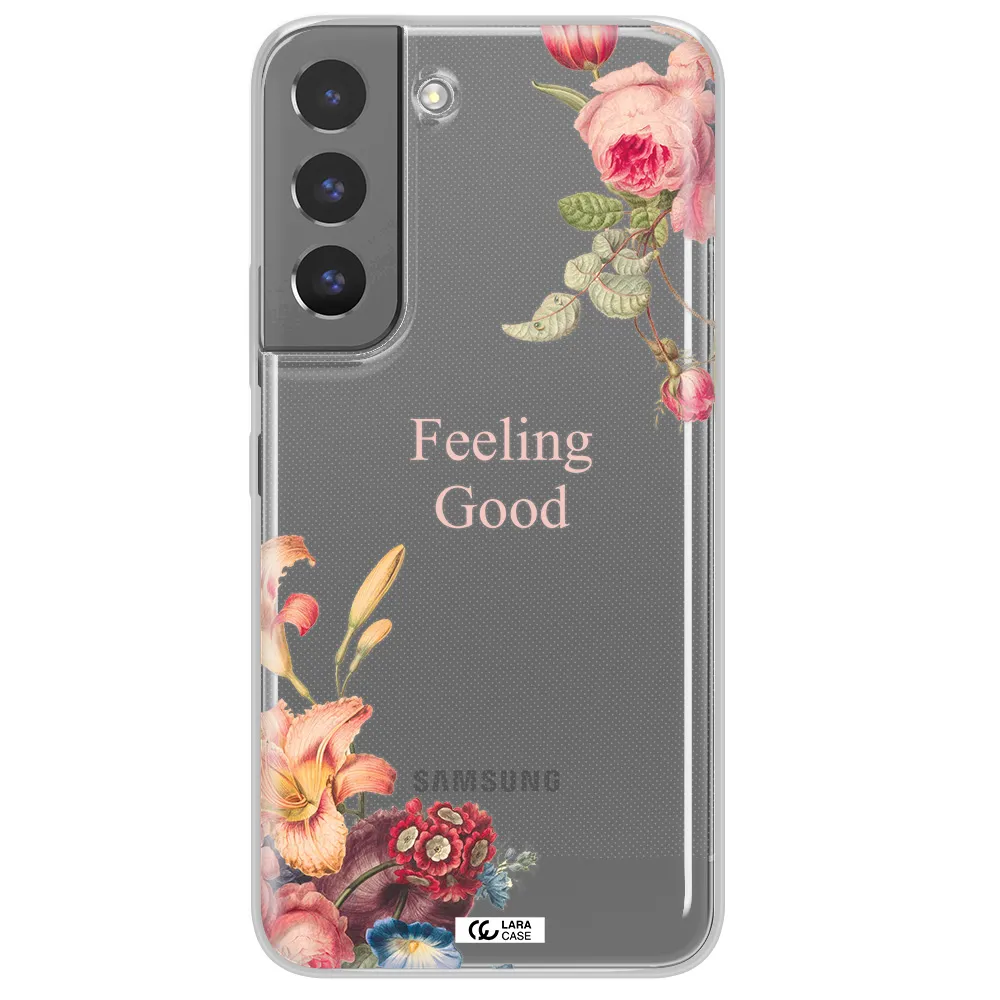 a close-up of flowers Samsung S 22 Clear TPU Case