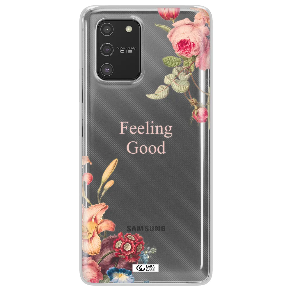 a close-up of flowers Samsung S10 Lite Clear TPU Case