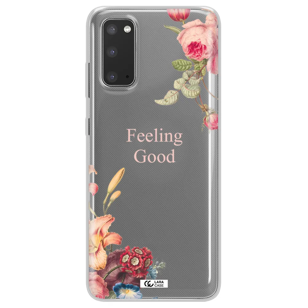 a close-up of flowers Samsung S20 Clear TPU Case