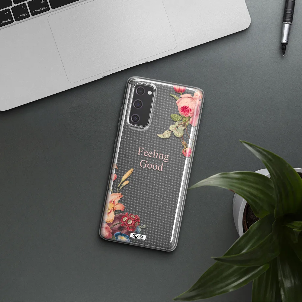 a close-up of flowers Samsung S20 Fe Clear TPU Case