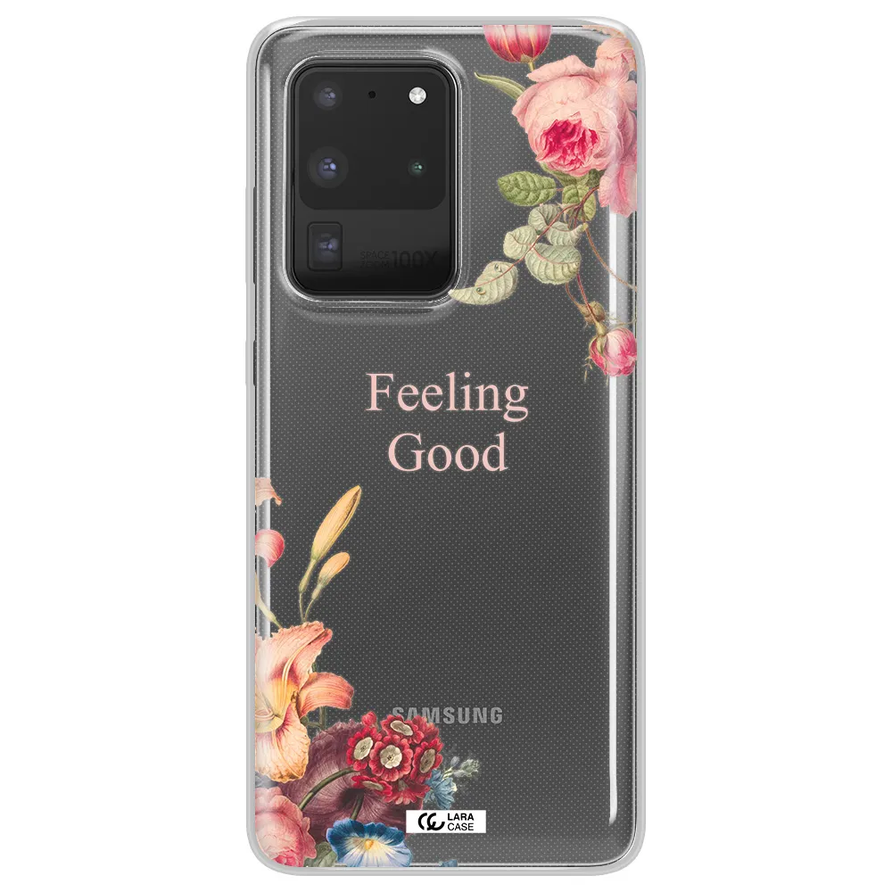 a close-up of flowers Samsung S20 Ultra Clear TPU Case