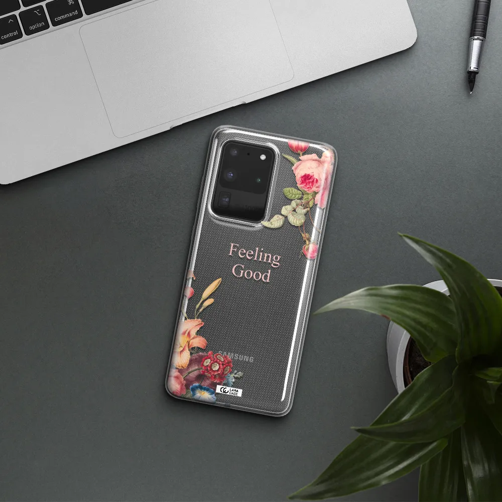 a close-up of flowers Samsung S20 Ultra Clear TPU Case