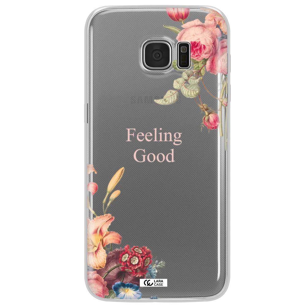 a close-up of flowers Samsung S7 Edge Clear TPU Case
