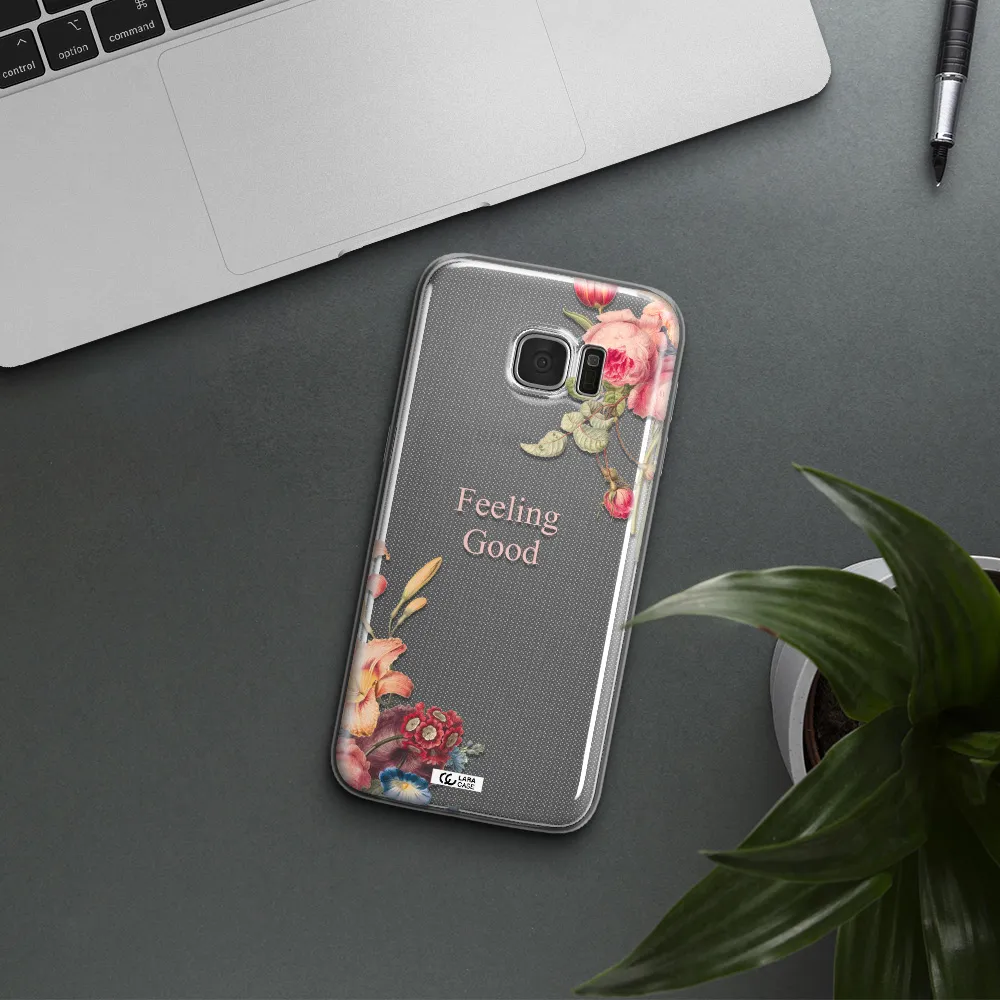 a close-up of flowers Samsung S7 Edge Clear TPU Case
