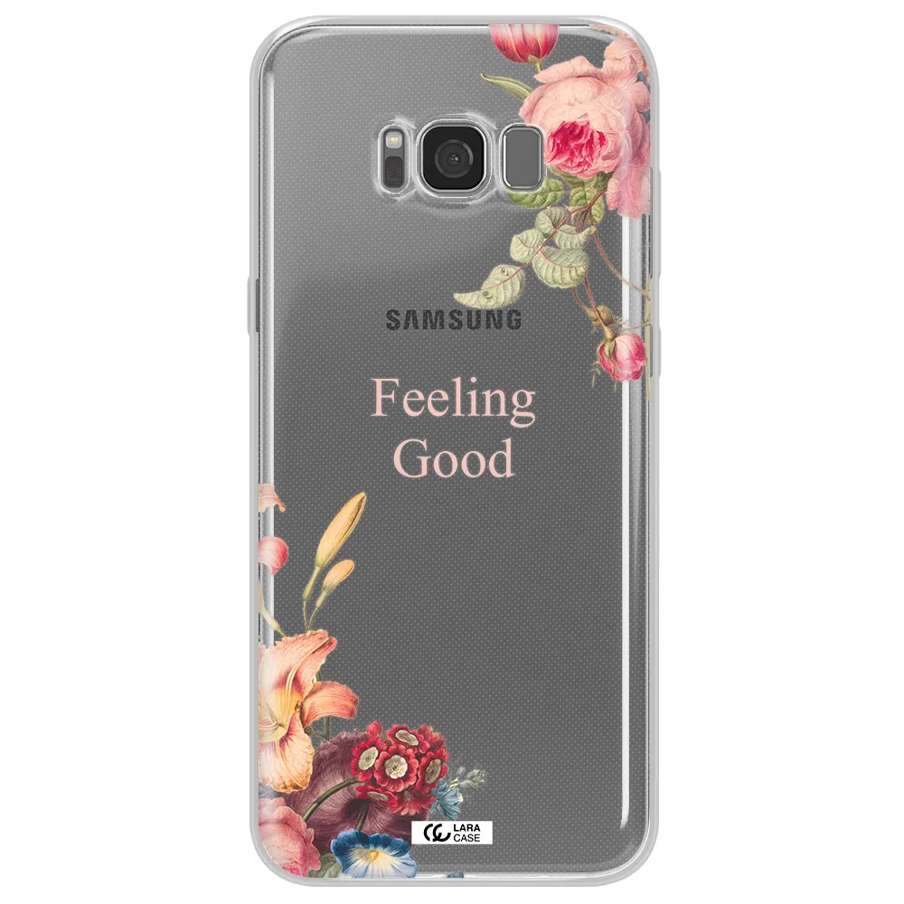a close-up of flowers Samsung S8 Clear TPU Case