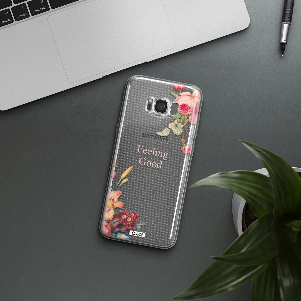 a close-up of flowers Samsung S8 Plus Clear TPU Case