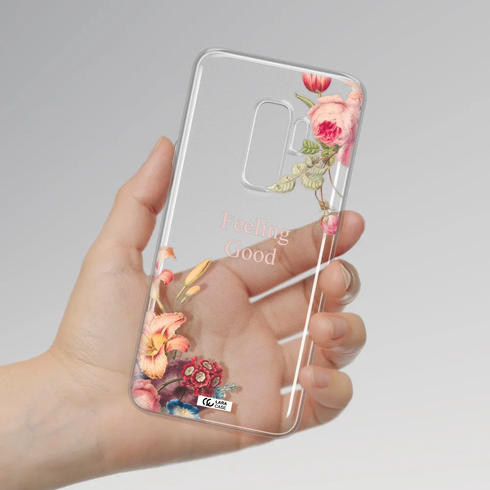 a close-up of flowers Samsung S9 Plus Clear TPU Case