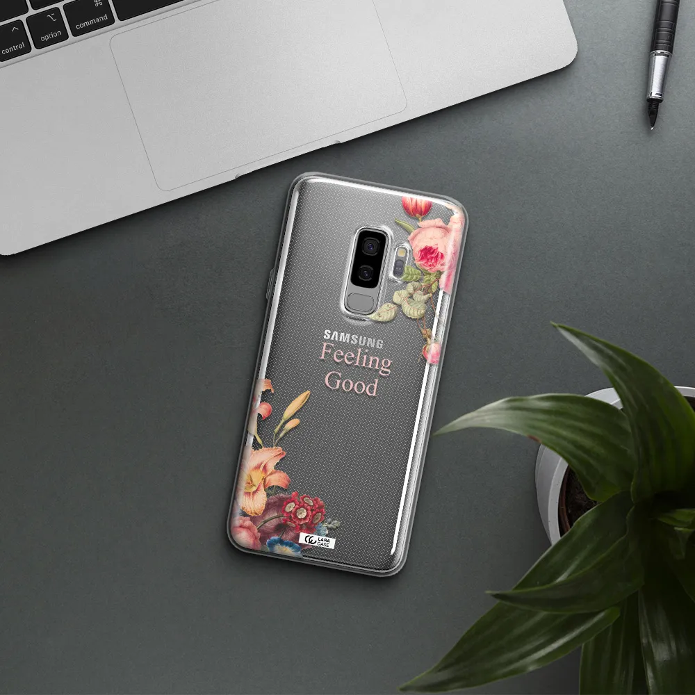 a close-up of flowers Samsung S9 Plus Clear TPU Case