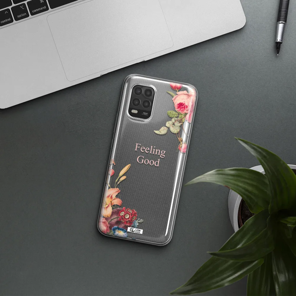 a close-up of flowers Xiaomi Mi 10 Lite Clear TPU Case