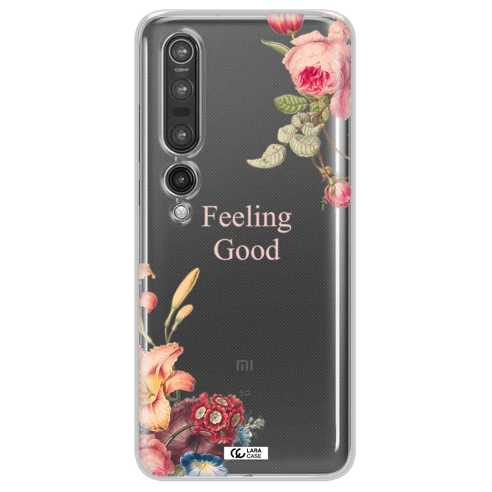 a close-up of flowers Xiaomi Mi 10 Pro Clear TPU Case