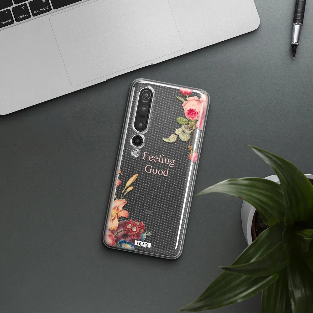 a close-up of flowers Xiaomi Mi 10 Pro Clear TPU Case