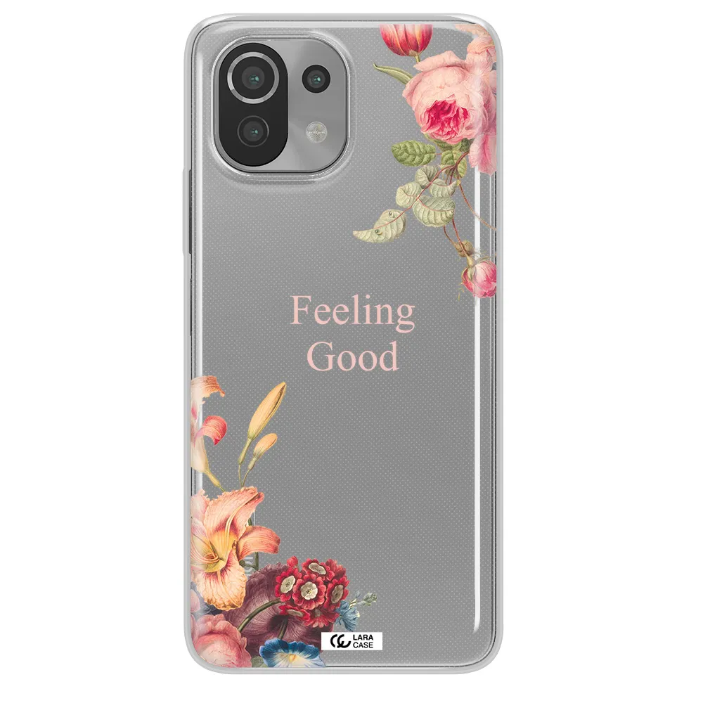 a close-up of flowers Xiaomi Mi 11 Lite Clear TPU Case