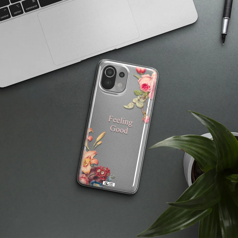 a close-up of flowers Xiaomi Mi 11 Lite Clear TPU Case