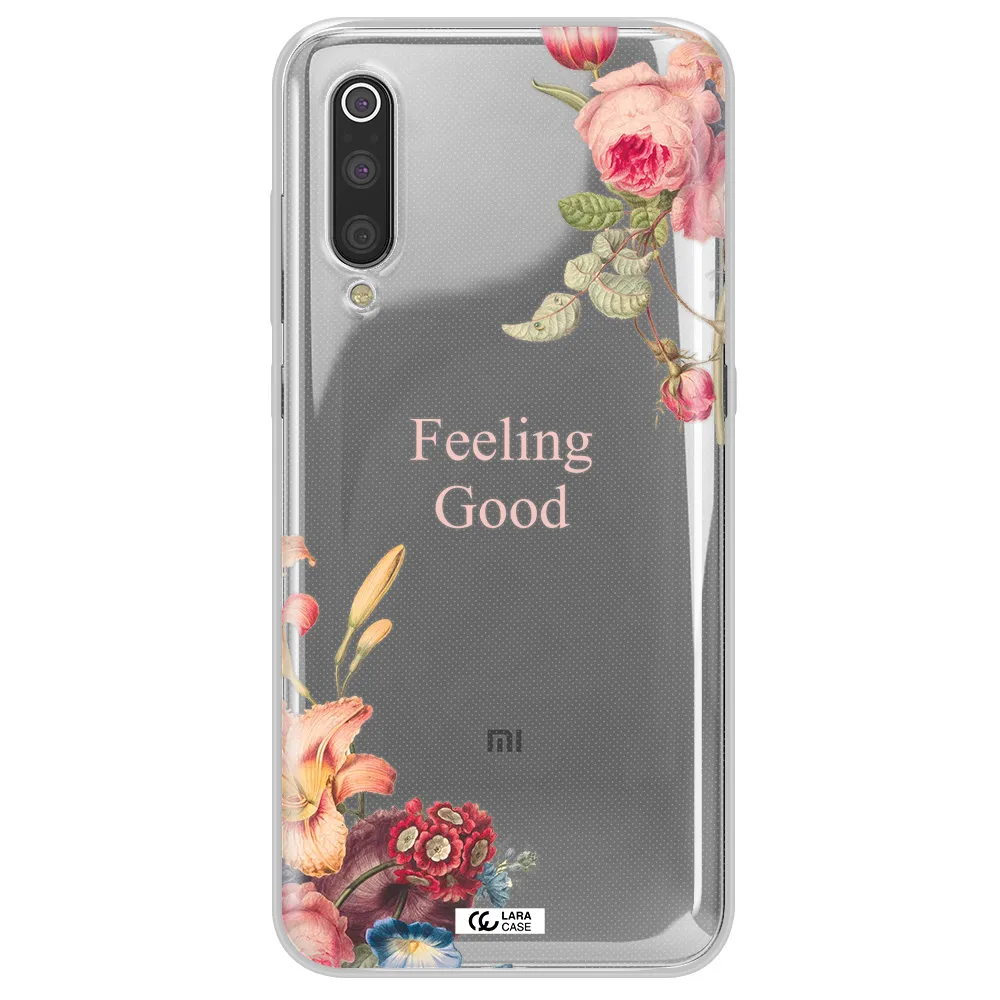 a close-up of flowers Xiaomi Mi 9 Clear TPU Case