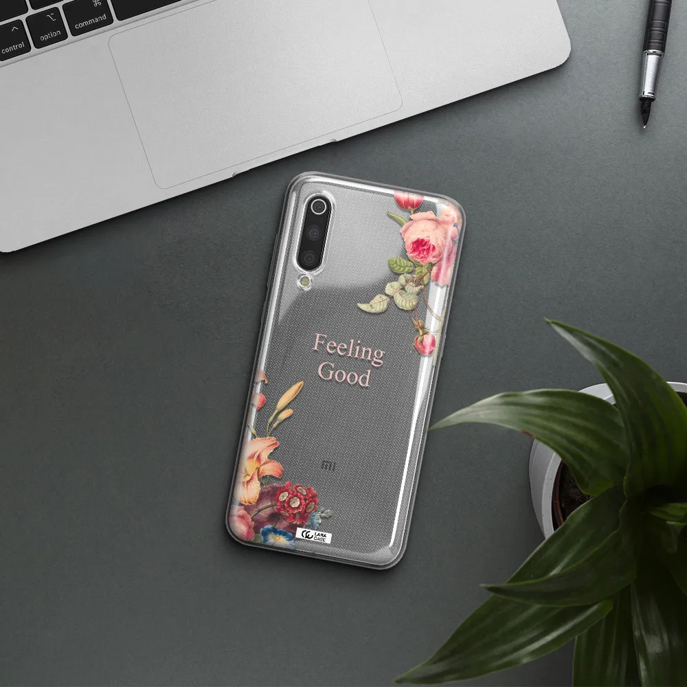 a close-up of flowers Xiaomi Mi 9 Clear TPU Case